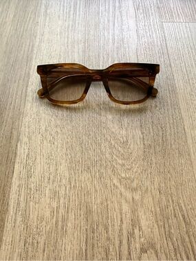 quay australia game over tan brown swirl modern square sunglasses eyewear NEW